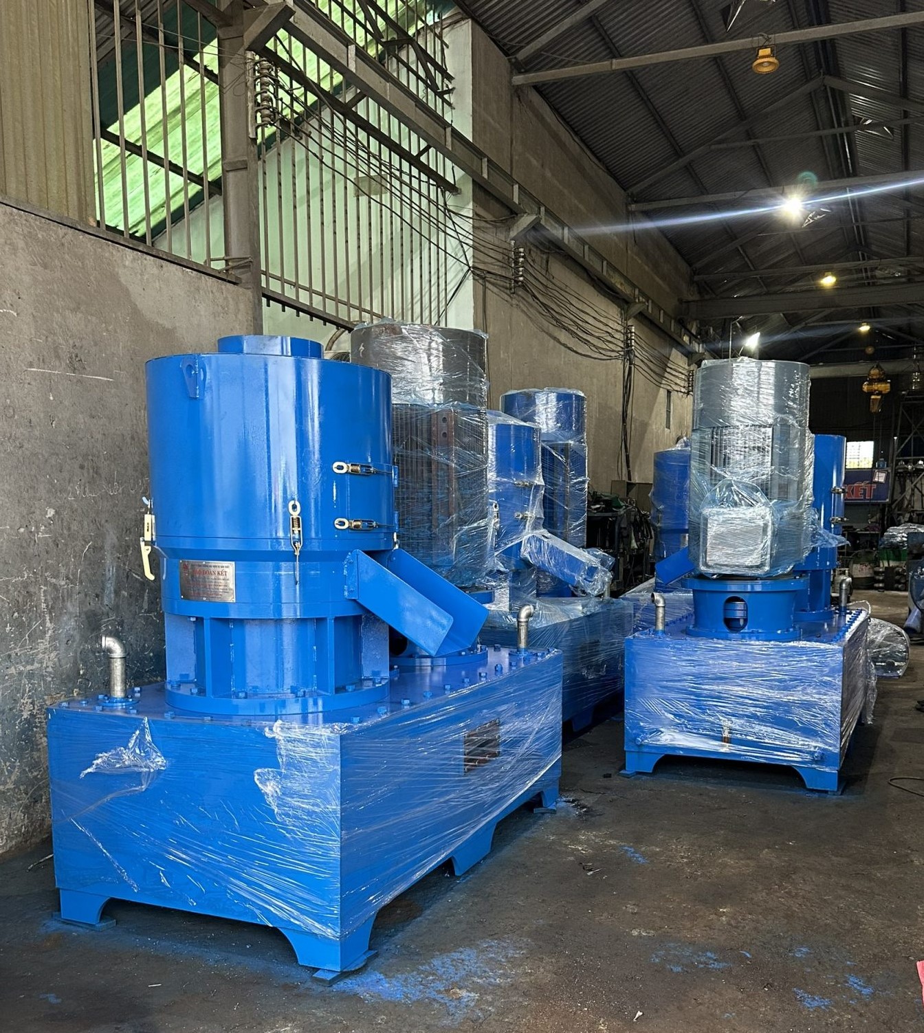 máy nén viên gỗ