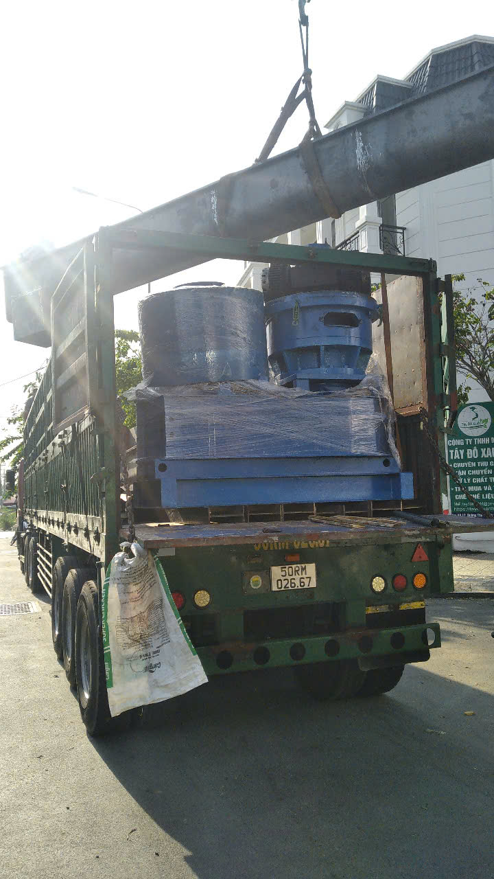 máy nén viên gỗ